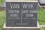 WYK Christiaan Jacobus, van 1903-  & Sarah Susanna Gersina 1909-