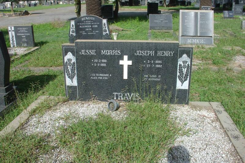 TRAVIS Joseph Henry 1895-1982 & Jessie Morris 1901-1969