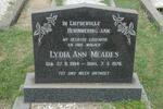 MEADES Lydia Ann 1904-1976
