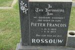 ROSSOUW Pieter Francois 1905-1977