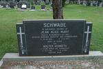 SCHWABE Walter Kenneth 1916-1983 & Jean Alice Mary 1931-1977