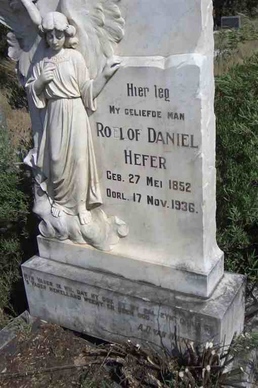HEFER Roelof Daniel 1852-1936