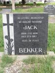 BEKKER Jack 1896-1967