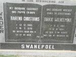 SWANEPOEL Barend Christianis 1905-1976 & Dirkie Wilhelmina 1910-1994