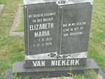 NIEKERK Elizabeth Maria, van 1935-1976