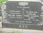 DYE William Thomas 1921-1976 & Rachel Elizabeth BEKKER 1923-1999