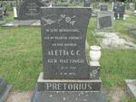 PRETORIUS Aletta G.C. nee HATTINGH 1943-1976