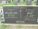 MYERS William John 1898-1973 & Maria 1901-1971