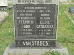STADEN Stephen John, van 1928-1974 & Elsie Catharina 1931-1997