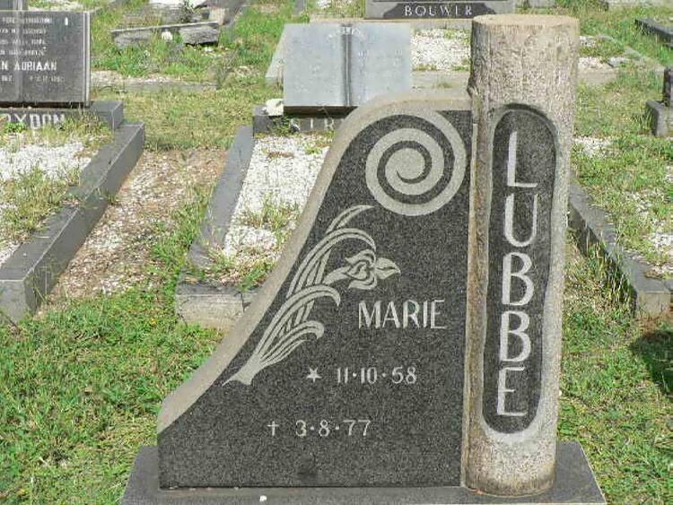 LUBBE Marie 1958-1977