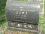BRONKHORST Cecilia J. 1907-1978