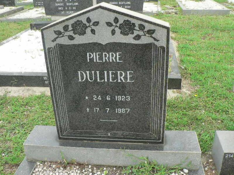 DULIERE Pierre 1923-1987