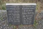 PLESSIS Jan Louis, du 1868-1955 & Anna Martha AUCAMP 1873-1951