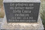 OOSTHUIZEN Aletta Louisa 1861-1951