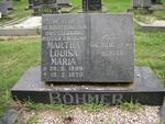 BÖHMER Martha Louisa Maria 1899-1979