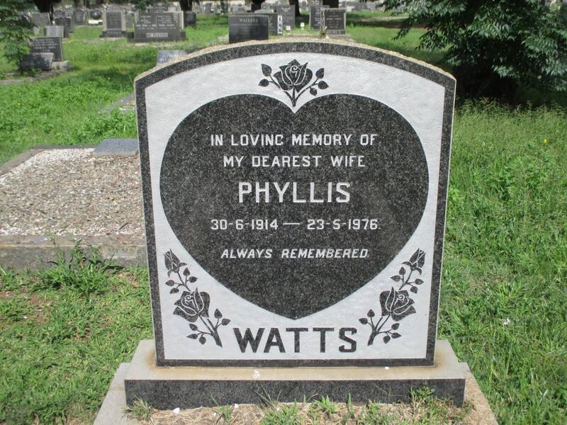 WATTS Phyllis 1914-1976