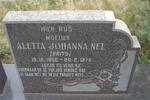 NEL  Aletta Johanna nee BRITS 1906-1975
