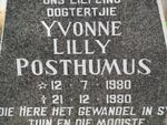 POSTHUMUS Yvonne Lilly 1980-1980