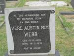WEBB Vere Austin Mim 1935-1978