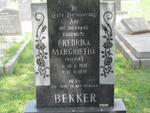 BEKKER Fredrika Margrietha 1931-1978