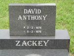 ZACKEY David Anthony 1976-1976