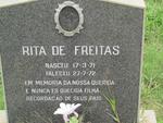 FREITAS Rita, de 1971-1972
