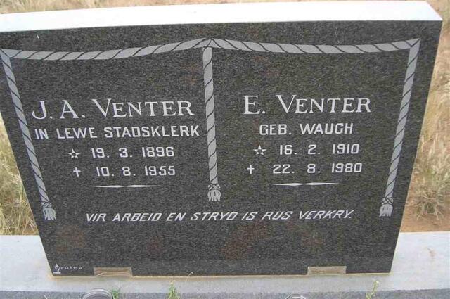 VENTER J.A. 1896-1955 & E. WAUGH 1910-1980