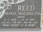 REED Maria Magdalena 1906-1978