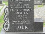 LOCK Frans Johannes Cornelius 1905-1979