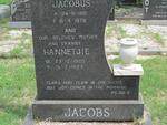 JACOBS Jacobus 1915-1979 & Hannetjie 1920-1993
