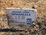 MPHAHLELA Mosidi Lydia 1950-2010
