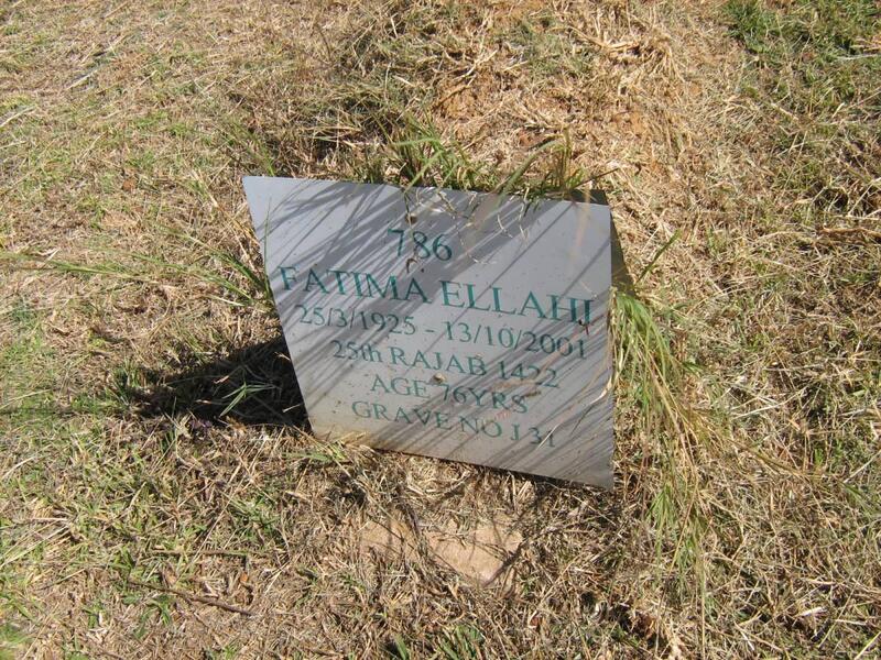 ELLAHI Fatima 1925-2001