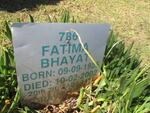 BHAYAT Fatima 1925-2002