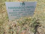 PATEL Hawaboo 1928 - 2005