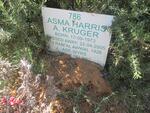 KRUGER Asma Harris A. 1973 - 2005