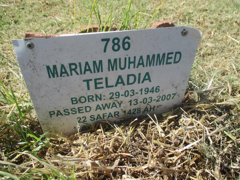 TELADIA Mariam Muhammed 1946 - 2007