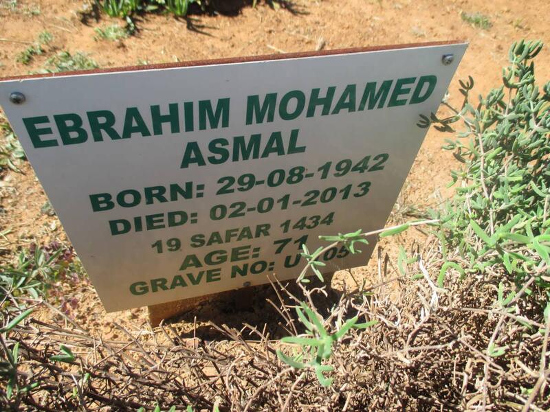 ASMAL Ebrahim Mohamed 1942-2013