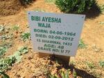 WAJA Bibi Ayesha 1964-2012