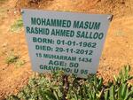 SALLOO Mohammed Masum Rashid Ahmed 1962-2012
