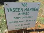 AHMED Yaseen Hassen 1987-2010