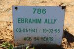 ALLY Ebrahim 1941-1995