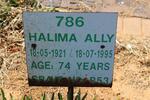 ALLY Halima 1921-1995
