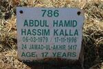KALLA Abdul Hamid Hassim 1979-1996