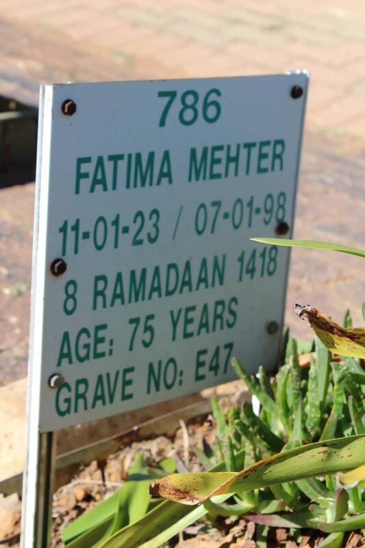 MEHTER Fatima 1923-1997