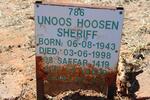 SHERIFF Unoos Hoosen 1943-1998