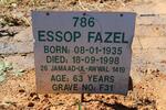 FAZEL Essop 1935-1998