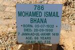 BHANA Mohamed Ismail 1932-1998