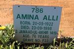 ALLI Amina 1922-1998