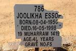 ESSOP Joolikha 1950-1998