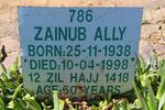 ALLY Zainub 1938-1998